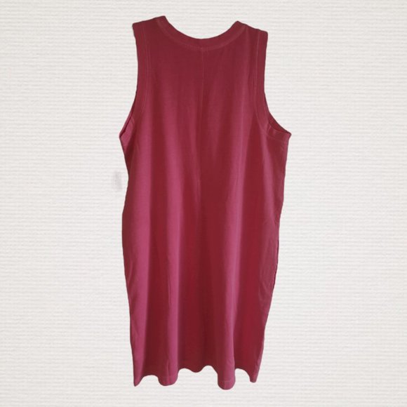 NEW - OLD NAVY Sleeveless Vintage Mini T-Shirt Swing Dress - Pink Medium - Picture 6 of 6
